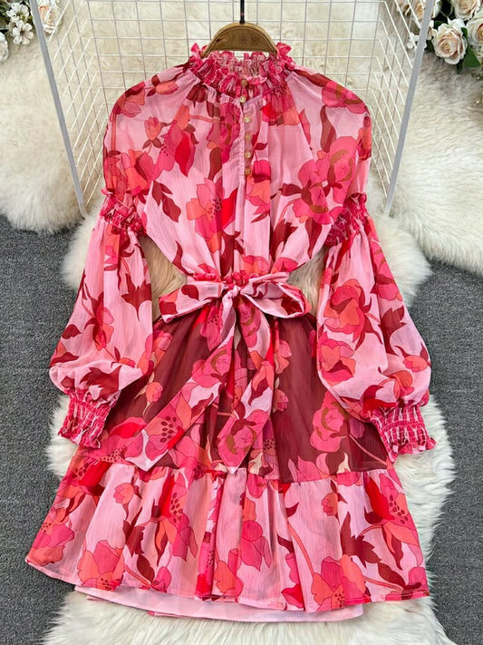 Ophelia Floral Printed Dress
