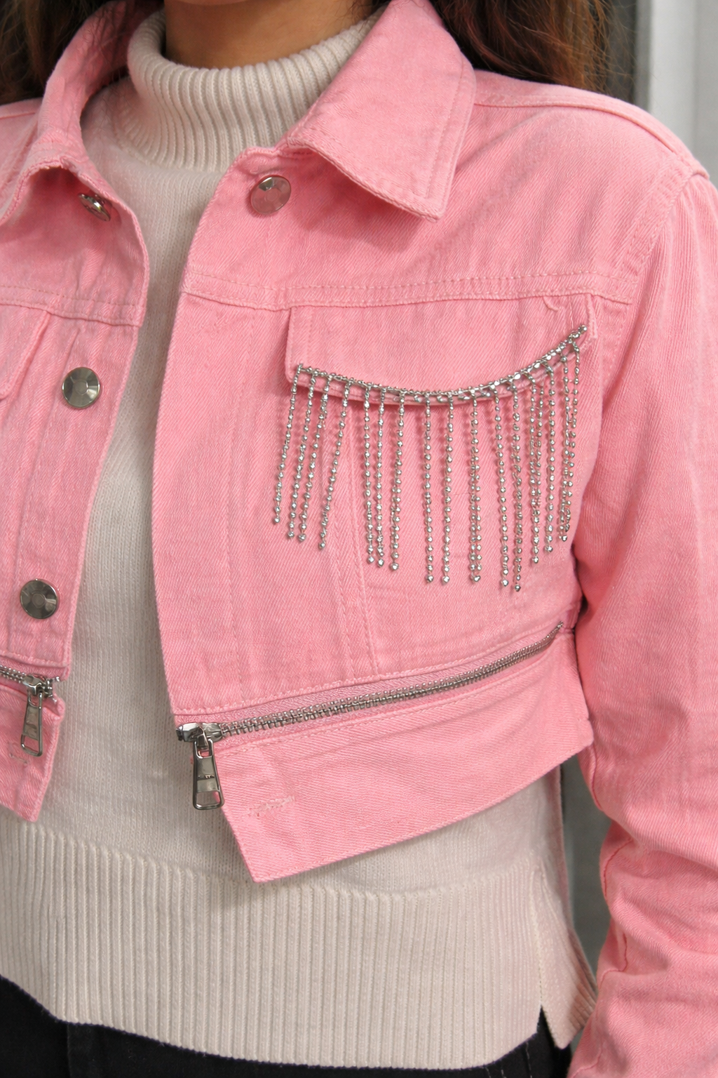 Leyla Pink Jacket - Made For Her Label