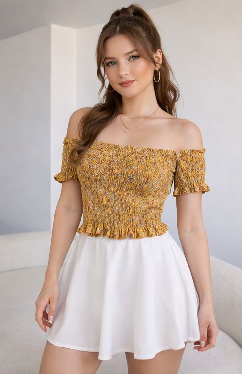 Mia Ruched Top - Made For Her Label