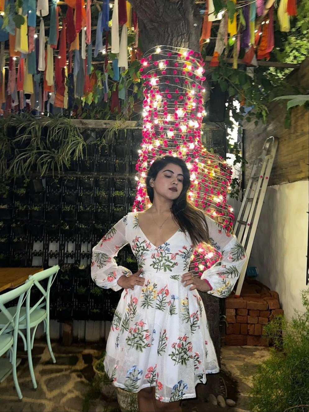 Twinkle in our Julie Luxury Embroidered Dress