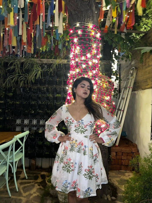 Twinkle in our Julie Luxury Embroidered Dress