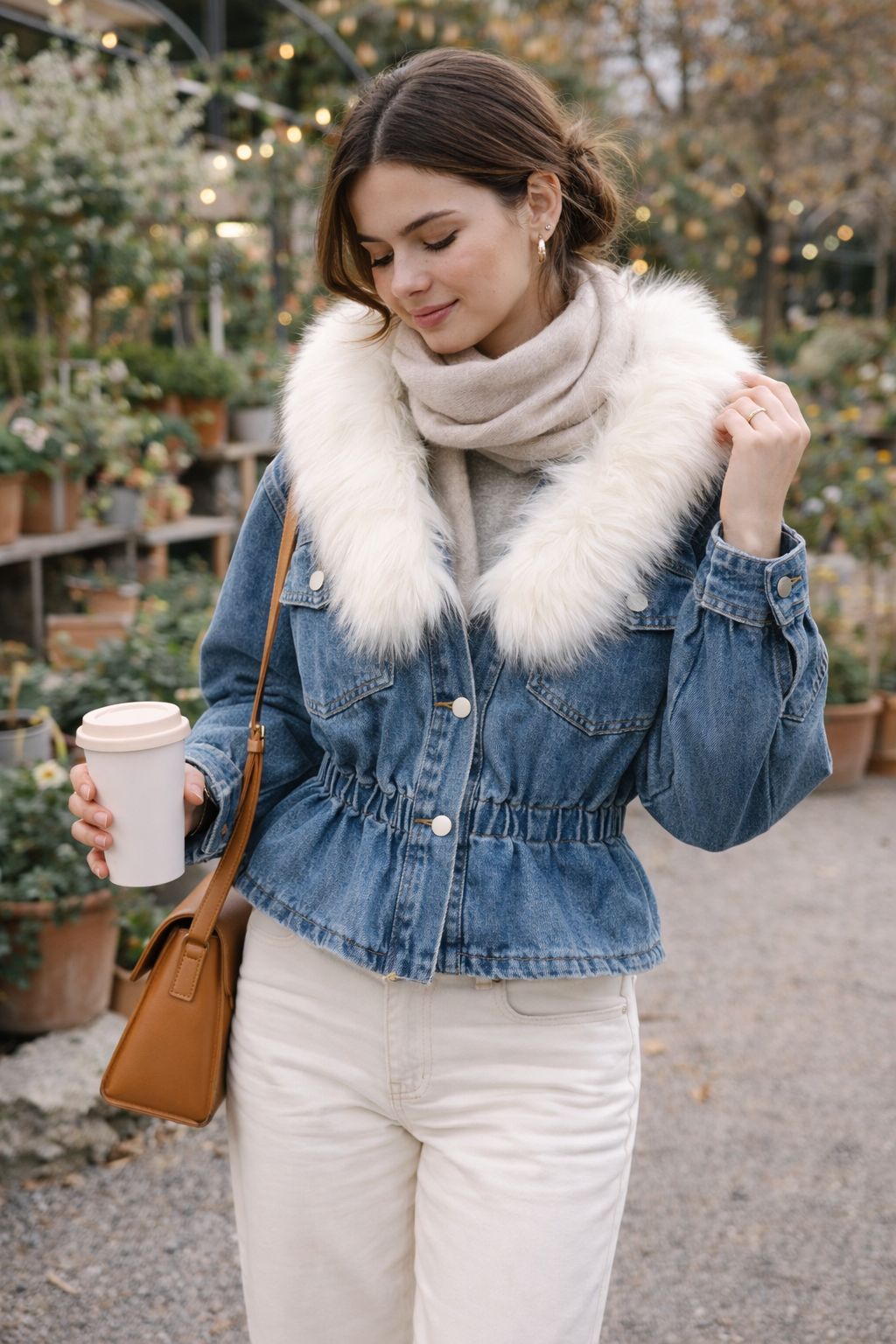 Detachable Fur Denim Jacket - Made For Her Label