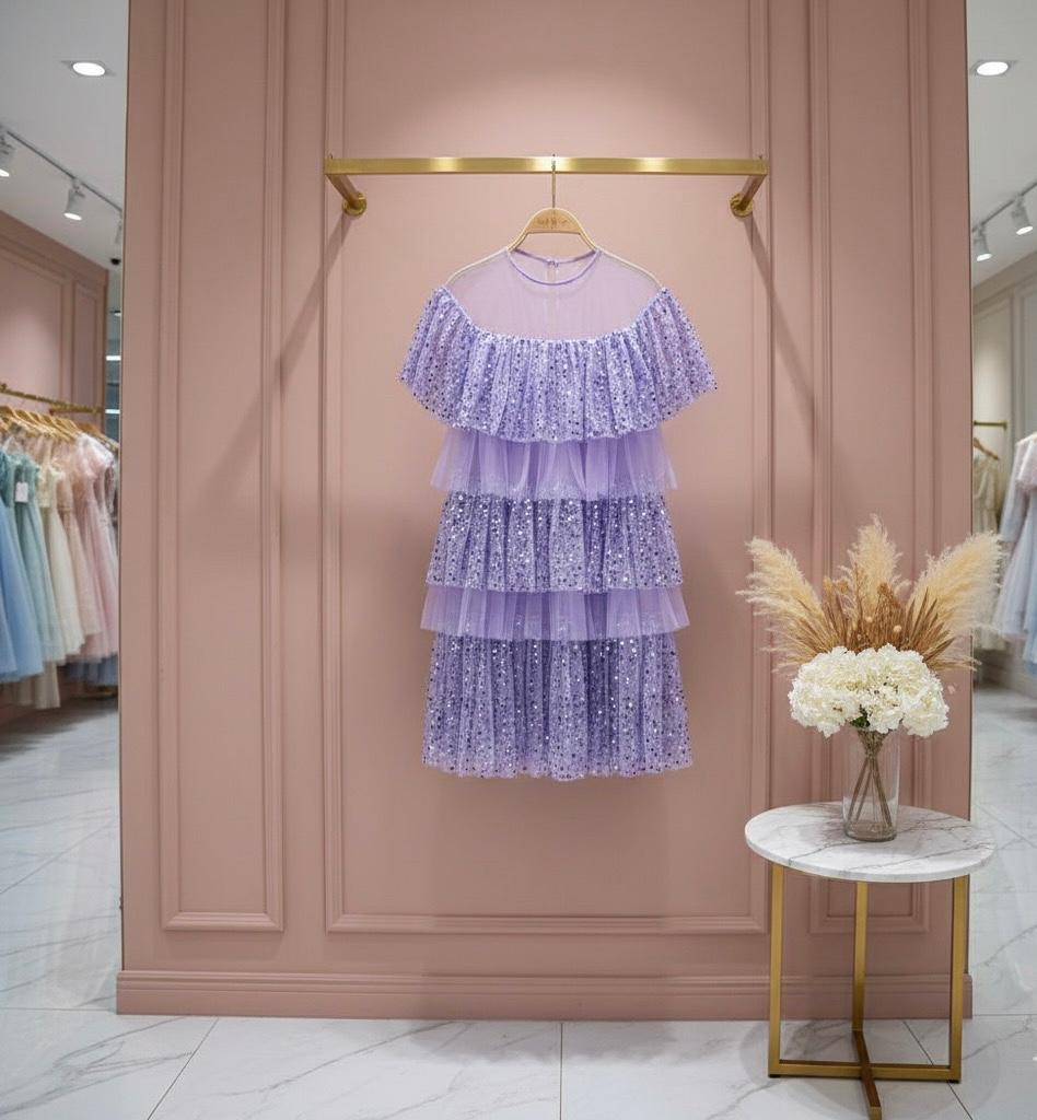 Renee Layered Shimmery Sequin Dress - Made For Her Label