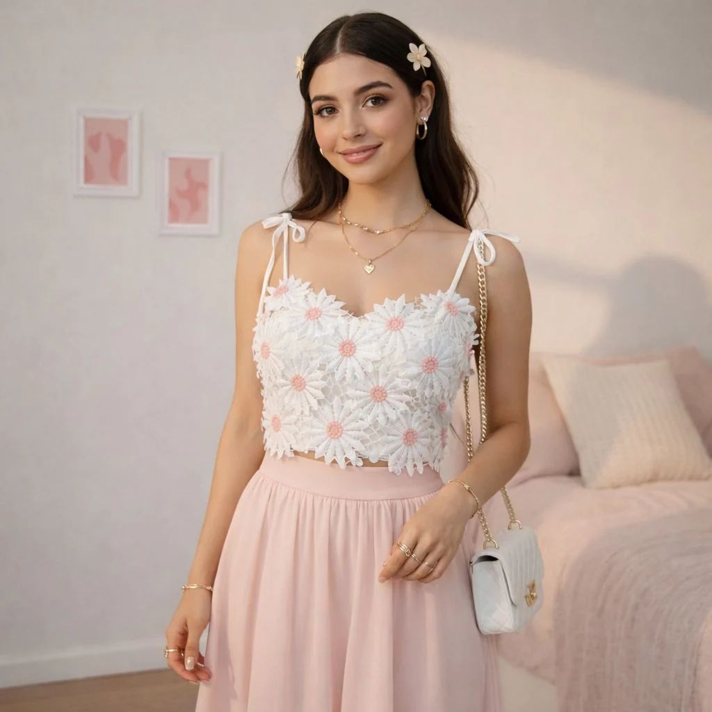 Daisy Crop Top - Made For Her Label