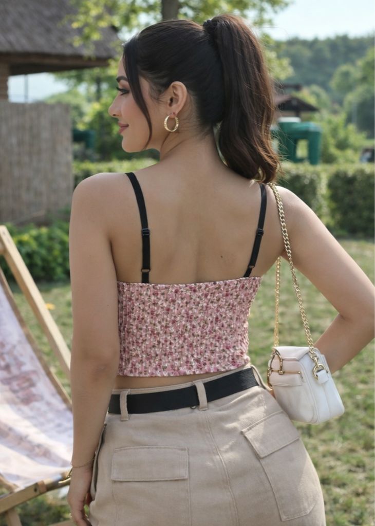 Floral Cami Crop Top - Made For Her Label