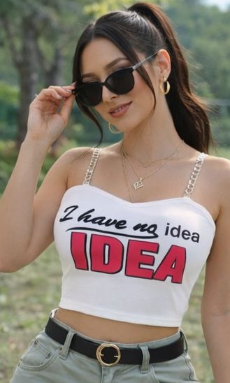 No Idea Crop Top - Made For Her Label