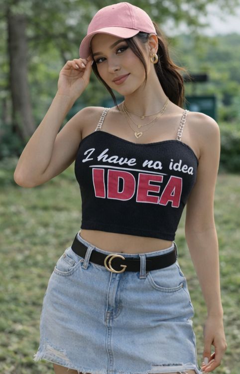 No Idea Crop Top - Made For Her Label