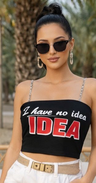 No Idea Crop Top - Made For Her Label