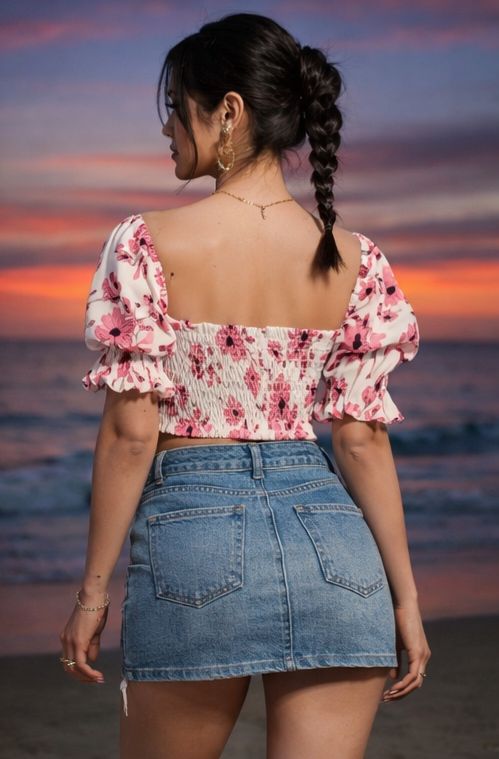 Delighted Floral Blouse - Made For Her Label