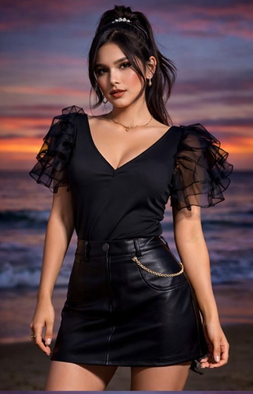 Organza Butterfly Sleeve Bodysuit - Made For Her Label