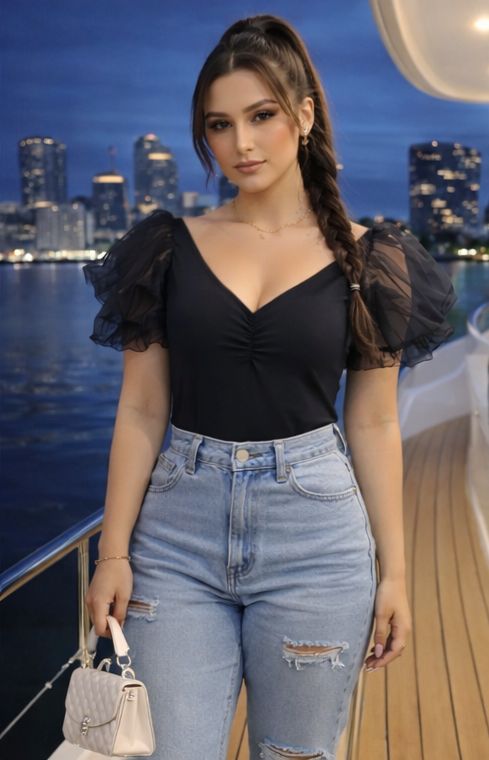 Organza Butterfly Sleeve Bodysuit - Made For Her Label