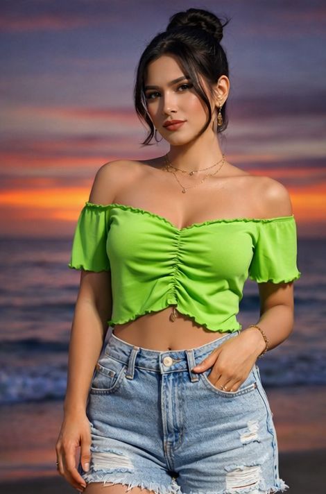 Rhea Off Shoulder Tie Up Crop Top - Made For Her Label