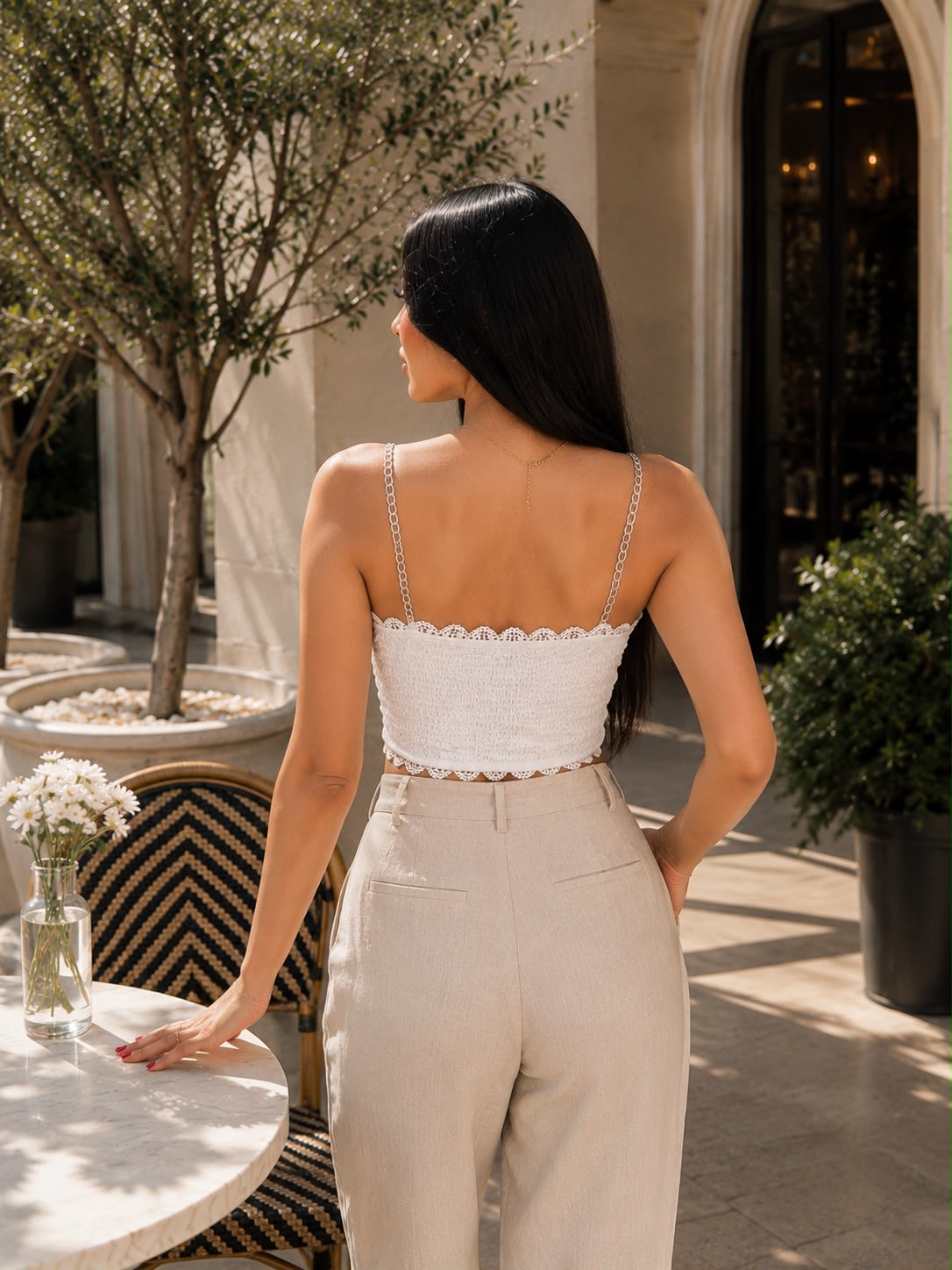 Tuscan Chain Crop Top - Made For Her Label