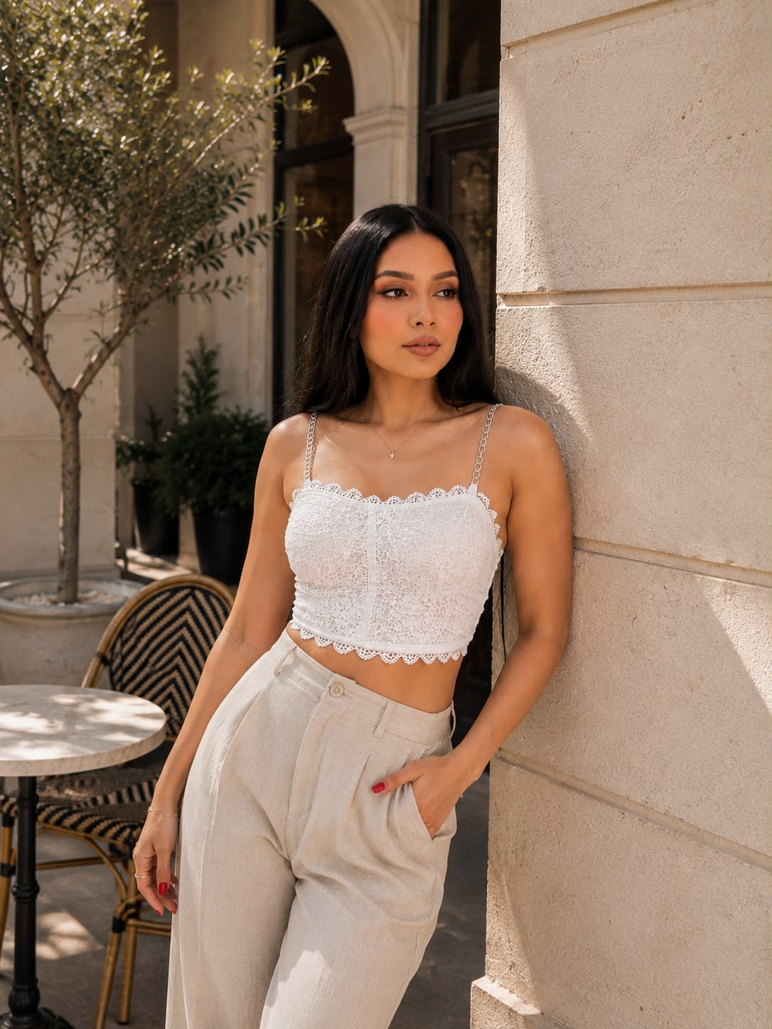 Tuscan Chain Crop Top - Made For Her Label