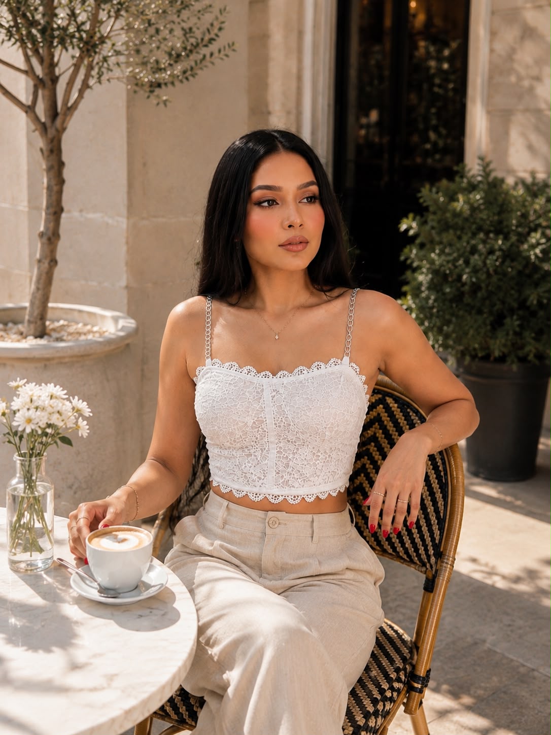 Tuscan Chain Crop Top - Made For Her Label