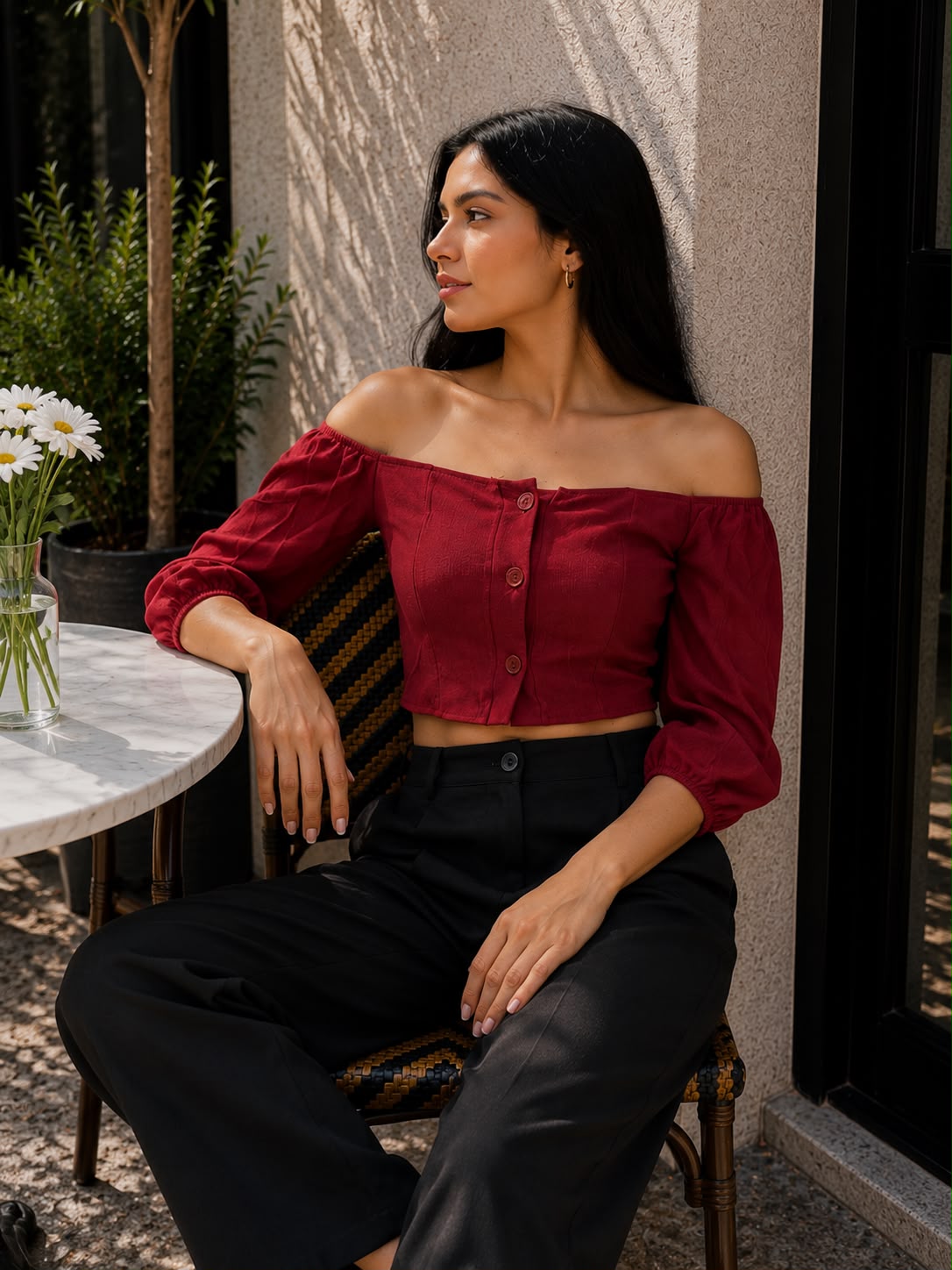 Kenna Off Shoulder Blouse - Made For Her Label