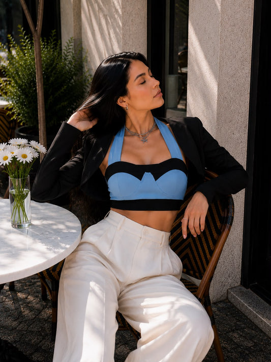 Carla Crop Top With Cropped Shrug - Made For Her Label