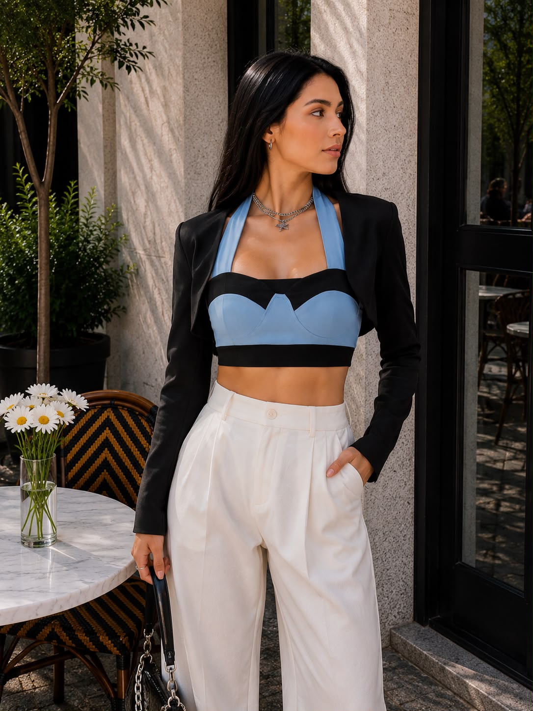 Carla Crop Top With Cropped Shrug - Made For Her Label