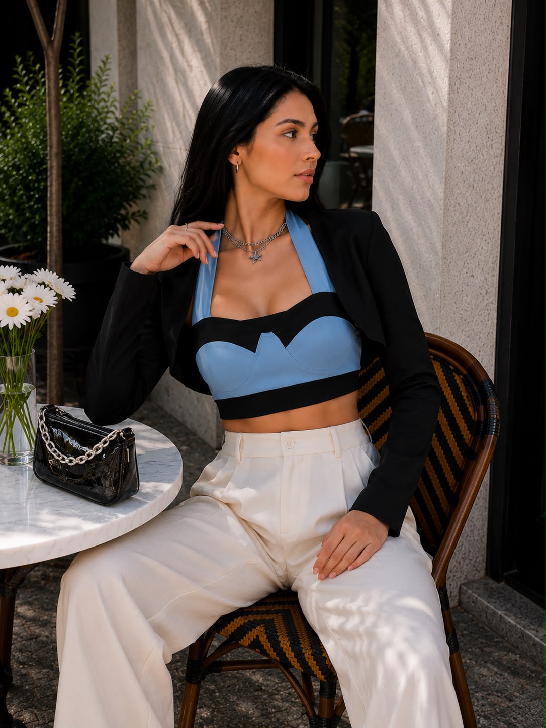 Carla Crop Top With Cropped Shrug - Made For Her Label