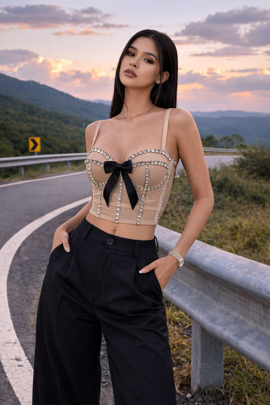 Kattie Rhinestone Bustier