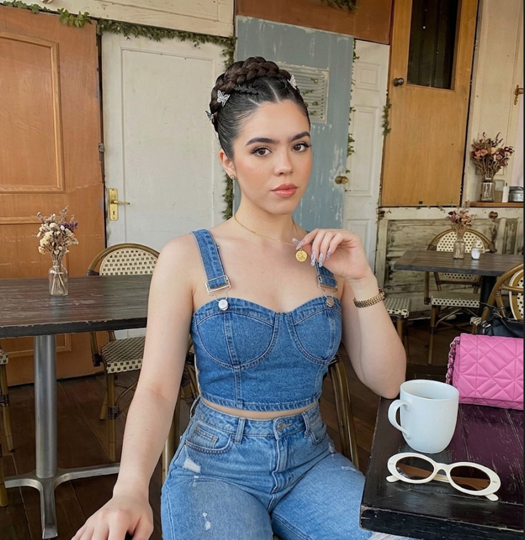 Betty Denim Buckle Crop Top - Made For Her Label