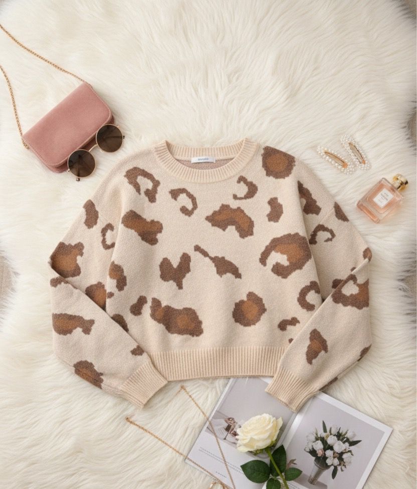 LEOPARD SWEATER - Made For Her Label