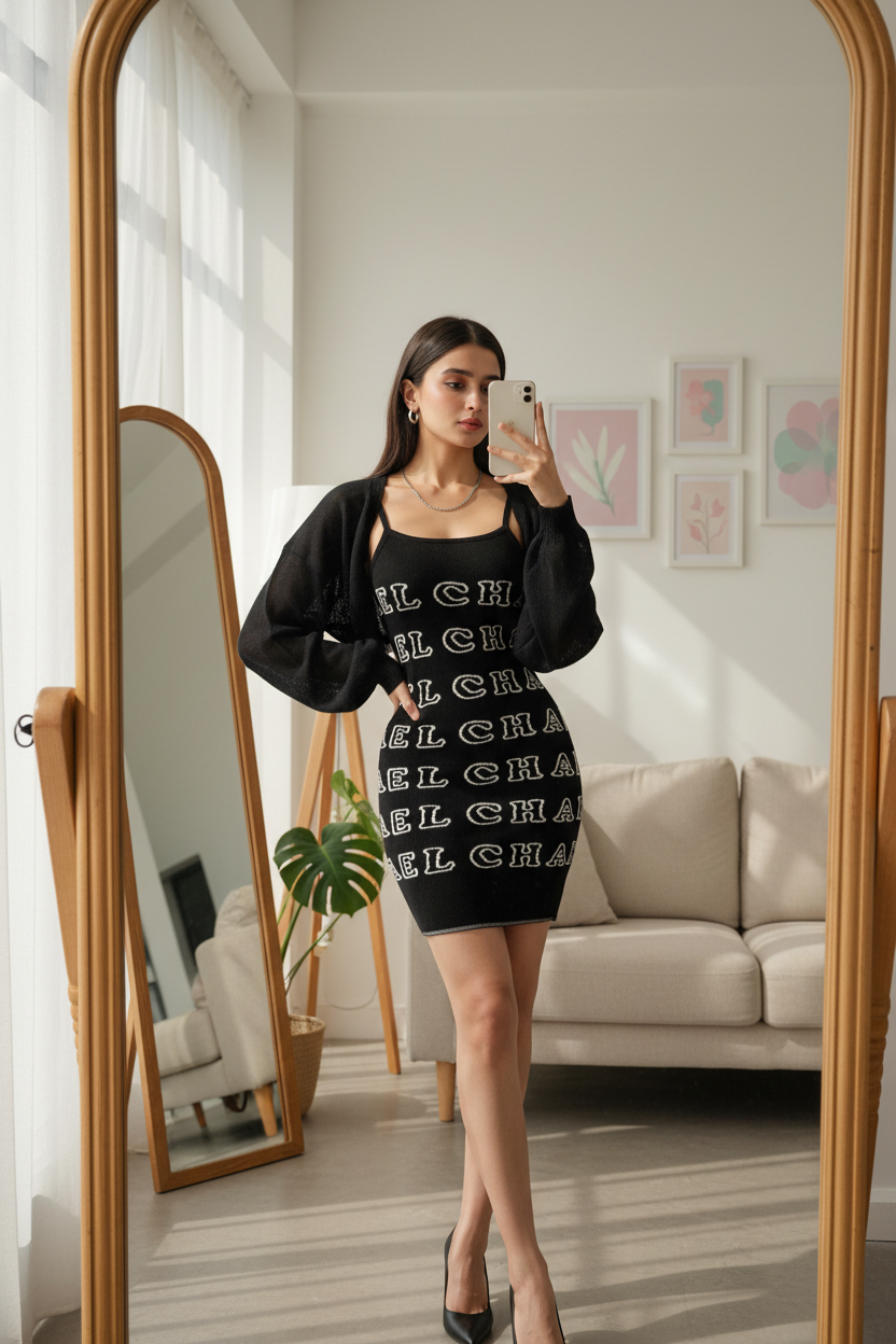 Mehreen Dress With Shrug Set - Made For Her Label