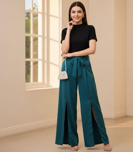 Meshki Top With Contrasting Pants - Made For Her Label