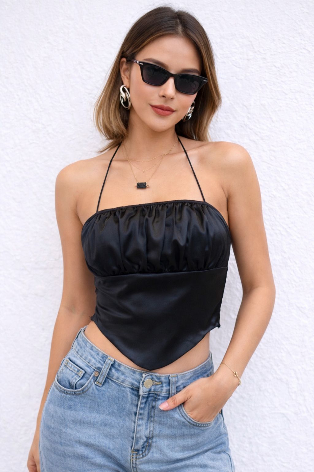 Rowan Halter Crop Top - Made For Her Label
