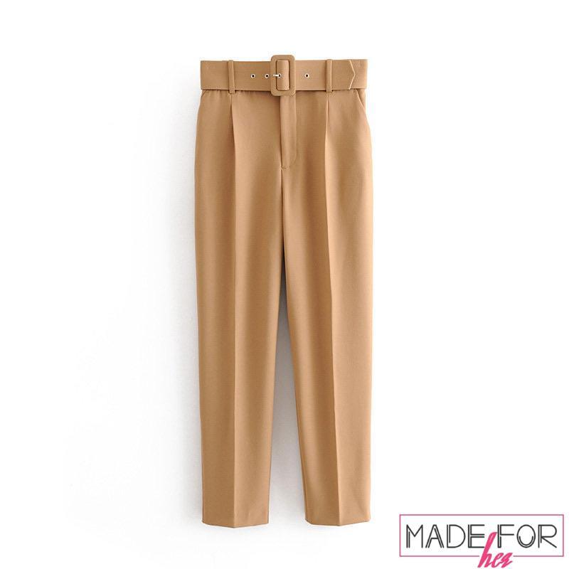 Aliya Hamidi In Our Belted High Waisted Pants - Made For Her Label