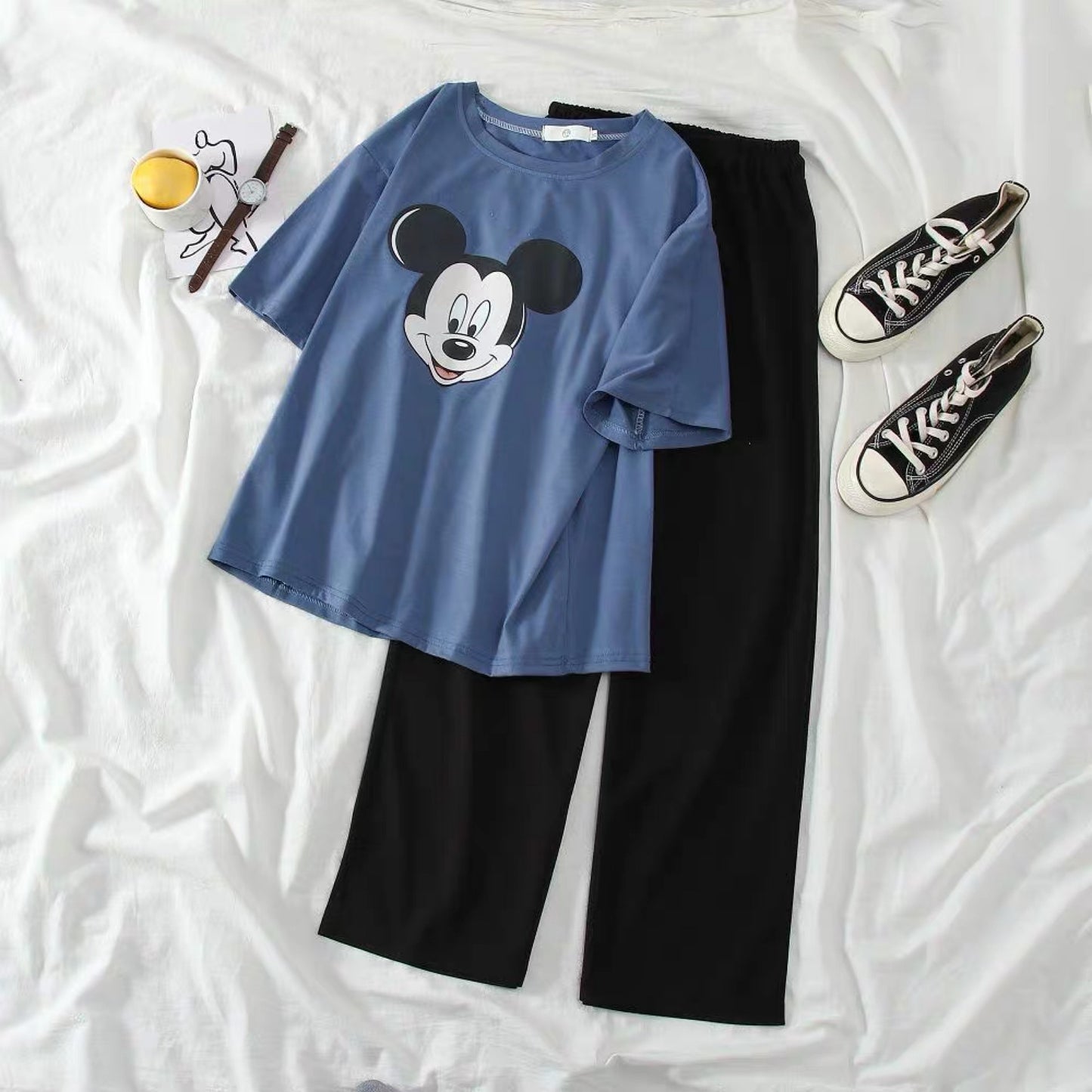 Mickey Tee And Pants Set - Made For Her Label