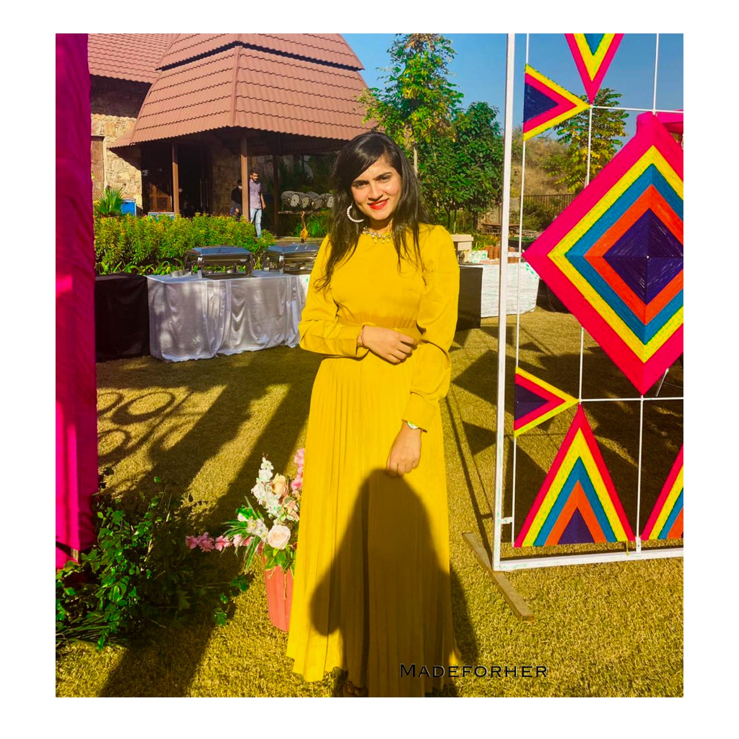 Client Muskan In Our Doanna Pleated Jumpsuit - Full Sleeves