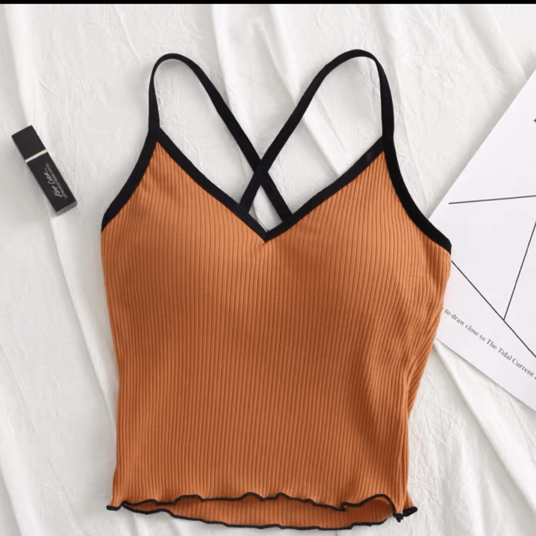 Criss Cross Cami Bralette Top - Made For Her Label