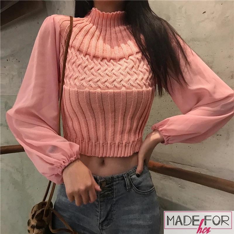 Harshita Gaur In Our Chiffon Lantern Sleeve Pullover - Made For Her Label