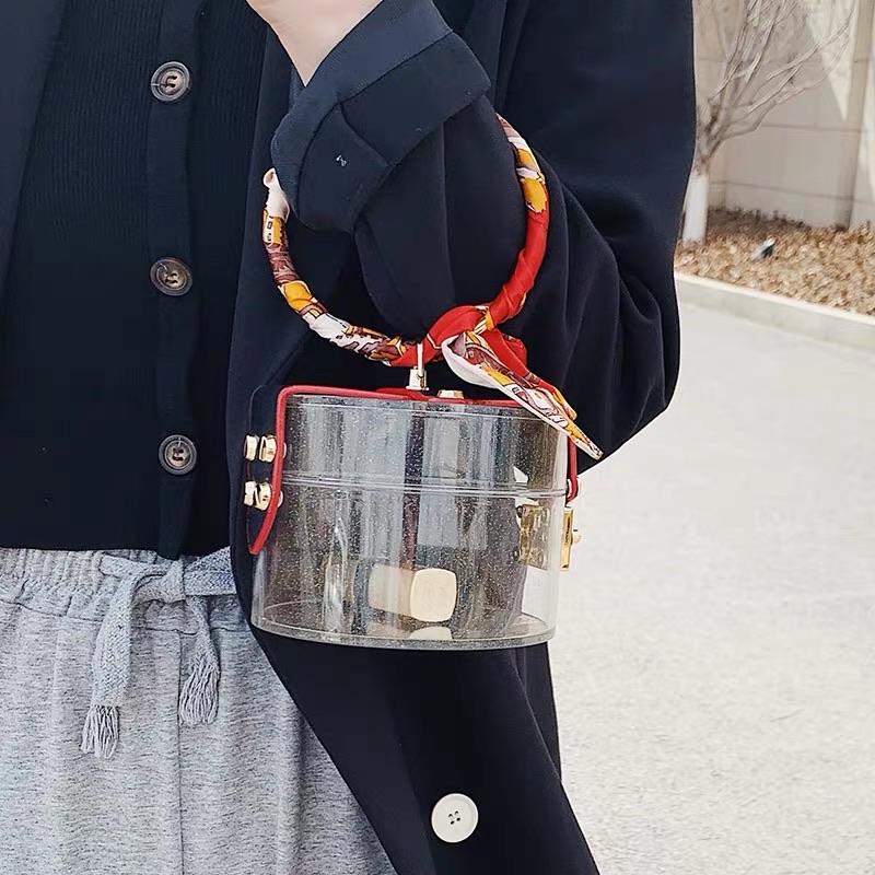 Transparent Round Jelly Bag - Made For Her Label