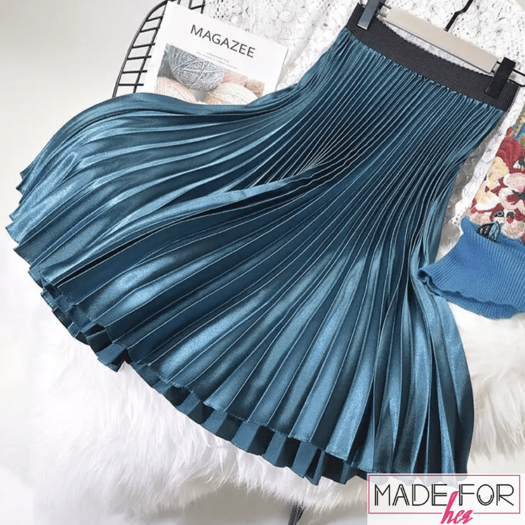 Client Shatabdi In Our Luxury Pleated Skirt - Made For Her Label