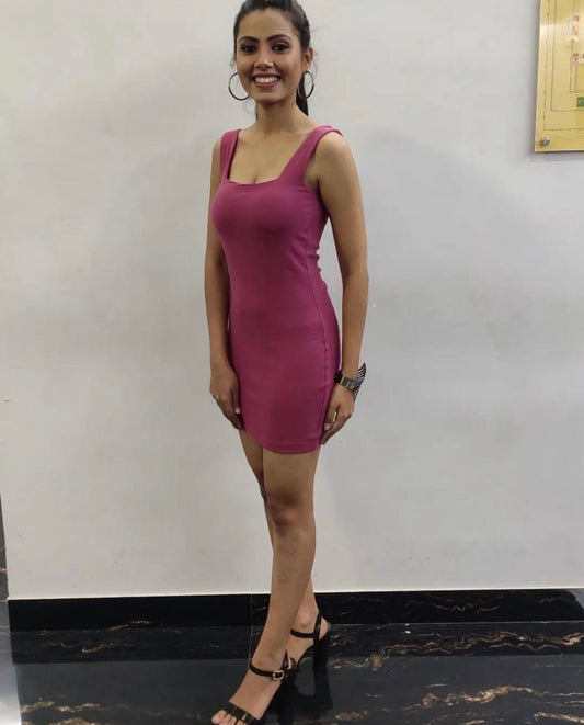 Surbhi Vaid in Our Thea Padded Mini Bodycon Dress