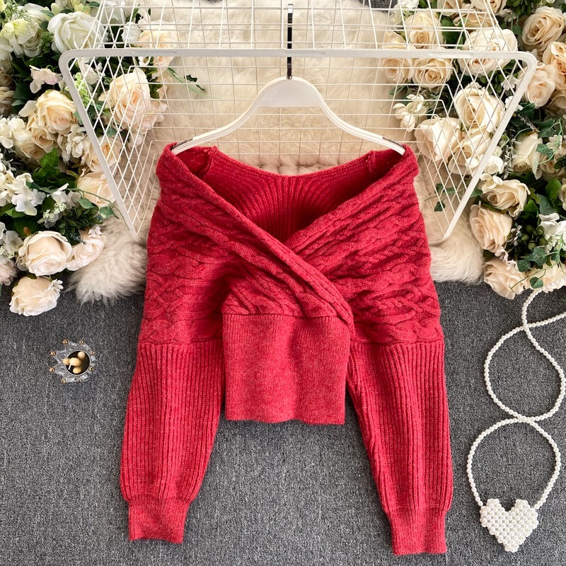 Zoe Off Shoulder Sweater - Made For Her Label