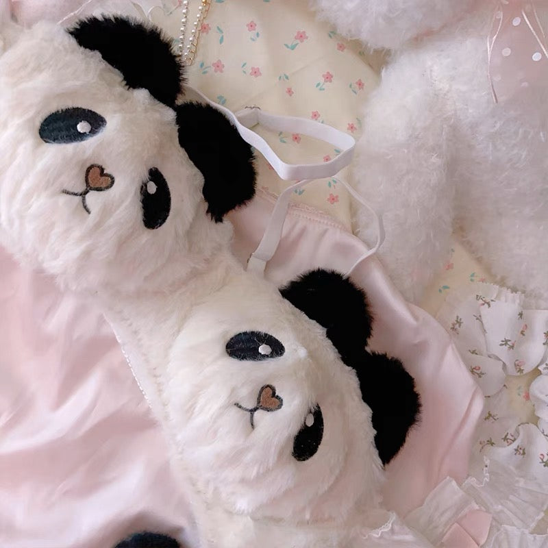 Cute Panda Furry Lingerie – Made For Her Label