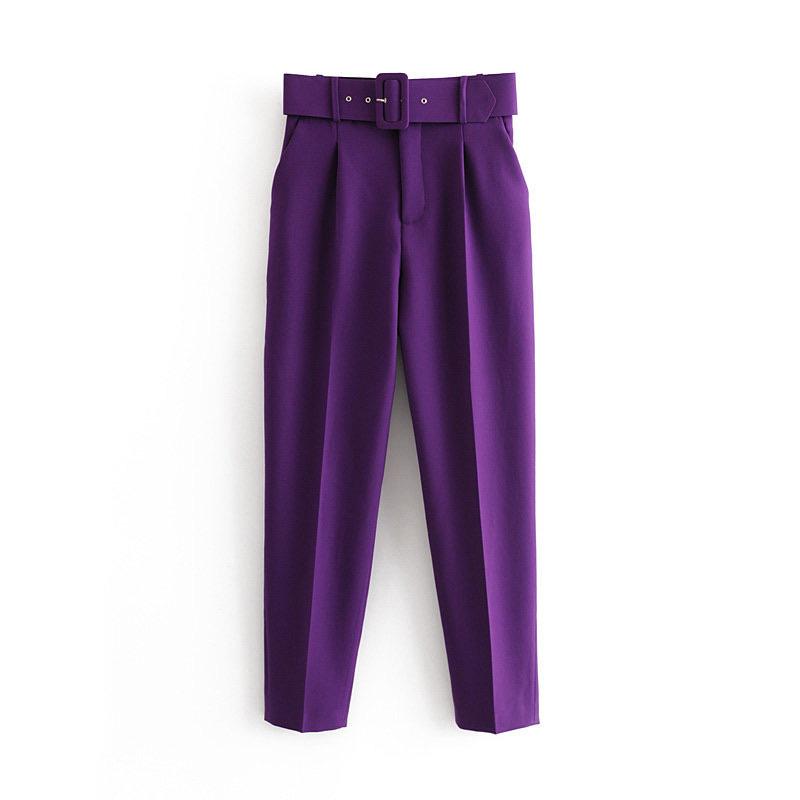 Belted High Waisted Pants - Made For Her Label