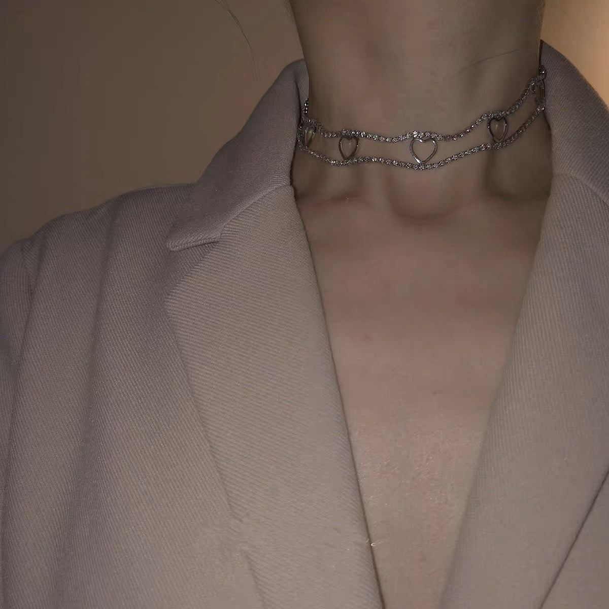 Heart Choker Necklace