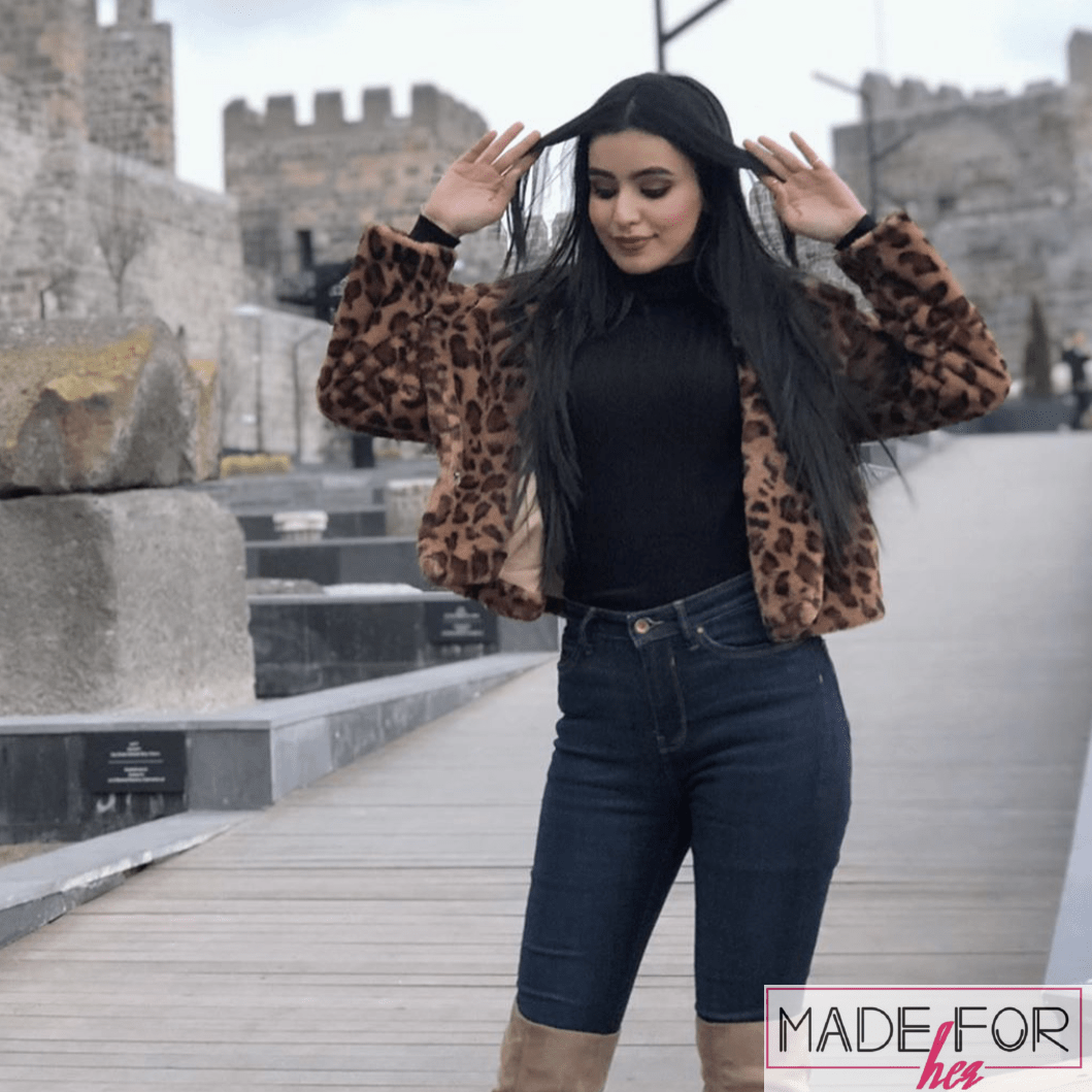 Ankita Sharma In Our Leopard Furr Coat - Made For Her Label