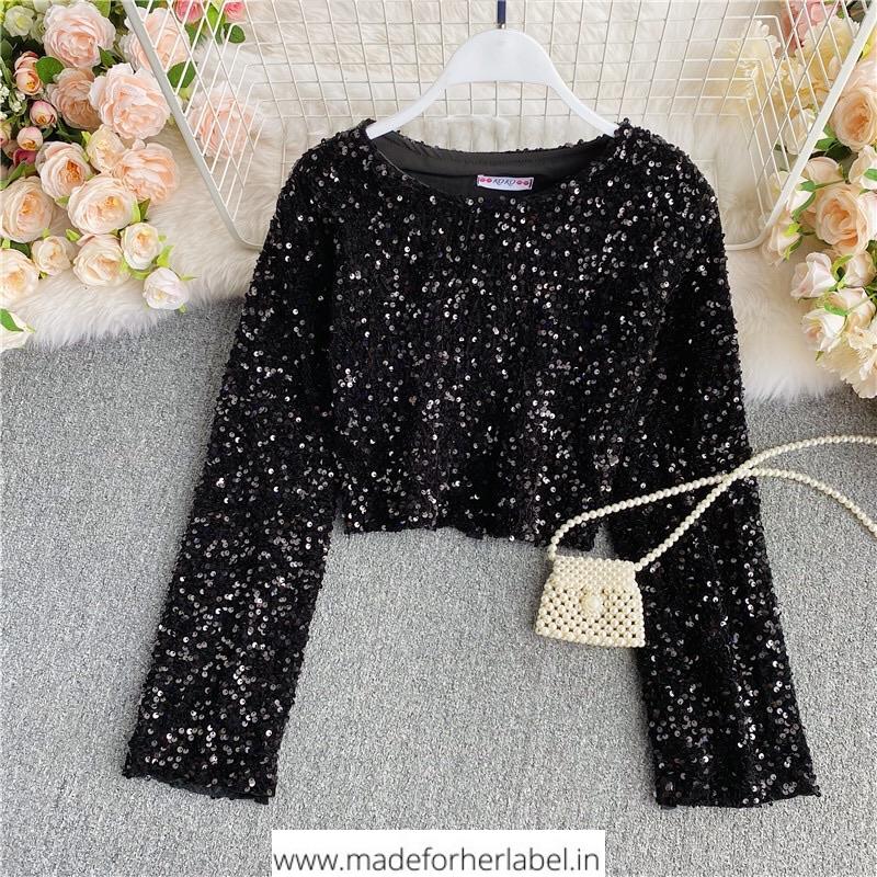 Gloria Sequin Blouse - Made For Her Label