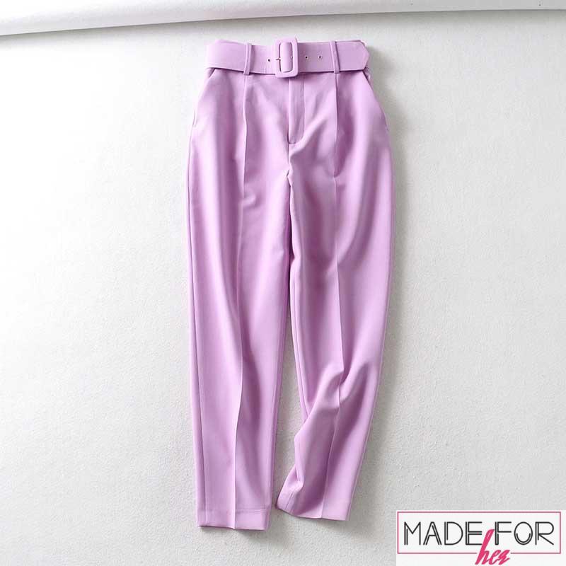 Aliya Hamidi In Our Belted High Waisted Pants - Made For Her Label