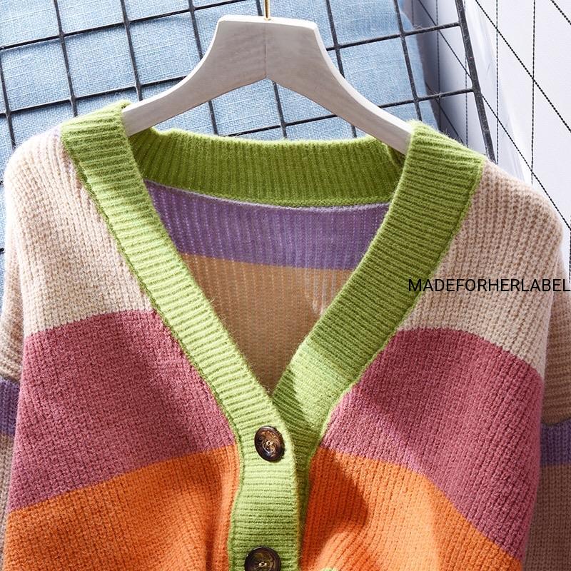 Colourful Knitted Cardigan