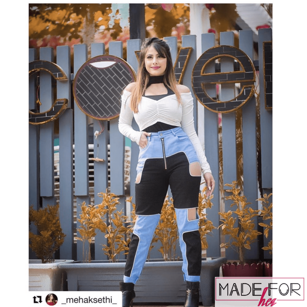 Mehak Sethi In Our Side Cut Out High Waisted Pants - Made For Her Label