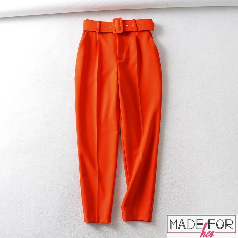 Aliya Hamidi In Our Belted High Waisted Pants - Made For Her Label