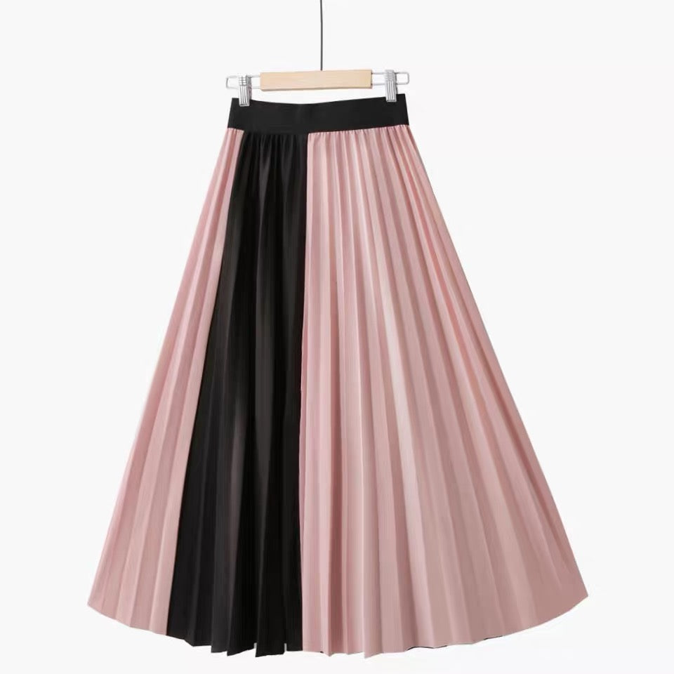 Duo Tone Pleated Skirt