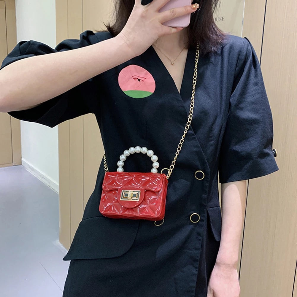 Avril Mini Pearl Handle Shoulder Bag