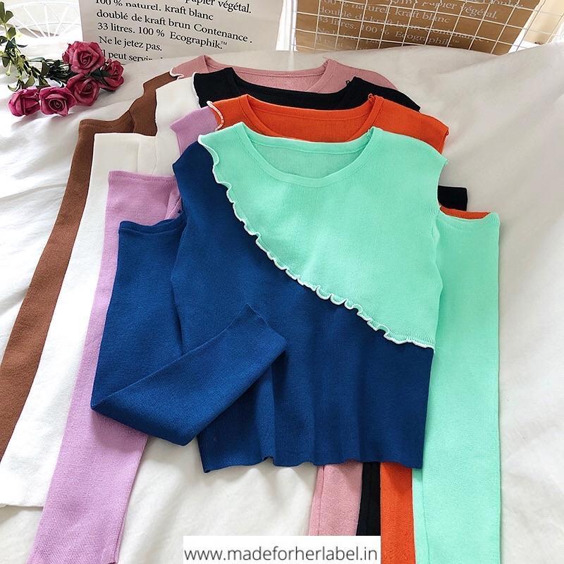 Gargi Duo Color Tee - Made For Her Label
